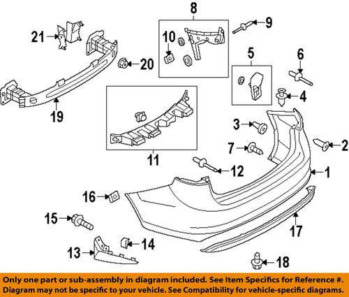 Ford oem ae8z17d995b rear bumper-center reinforcement