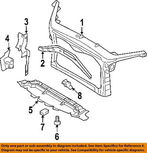 Ford oem 6e5z8311a radiator support-air deflector