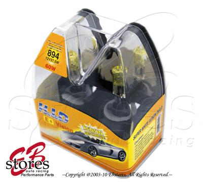 Retail box 12v 37.5w 894 yellow xenon hid foglight bulb