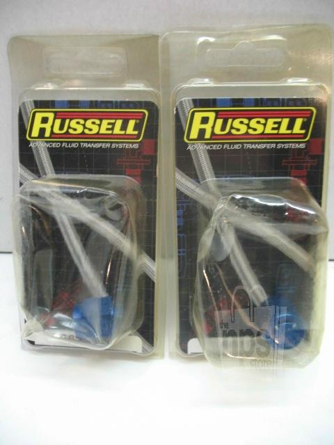 Russell 661960 -6an flare caps aluminum lot of 2 new