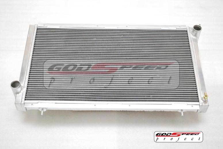 Godspeed 92-01 wrx 2.5 rs ej20 gc8 2 row performance aluminum radiator turbo /na