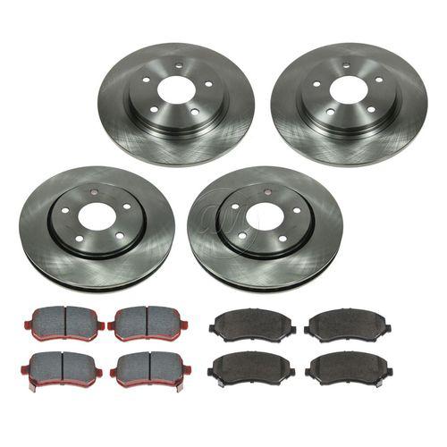 Find Brake Pad & Rotor Kit Ceramic Front & Rear for Chrysler Dodge VW ...