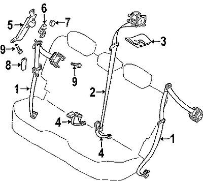 Nissan 8785079905 genuine oem factory original outer belt assy bolt