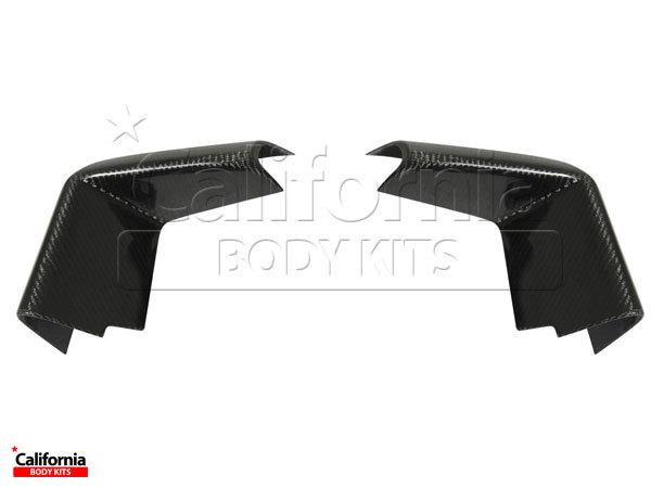 Cbk carbon fiber ldes wide body led covers for front bumper kit auto body porsch