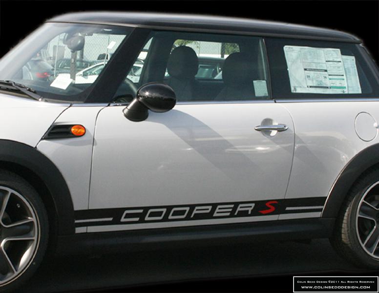 Mini cooper/clubman cooper s side stripes