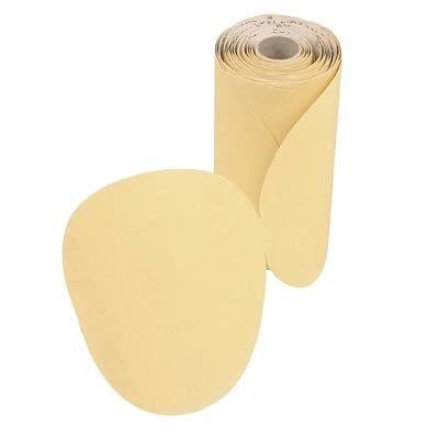 Sandpaper discs gold psa linkrol aluminum oxide 6"diameter 400 grit set of 100