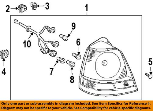 Kia oem 924013e620 tail lamp assembly