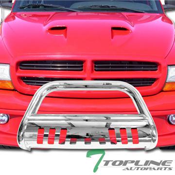 Stainless hd bull bar (brush push bumper grill grille guard) v2 05-11 dakota ch