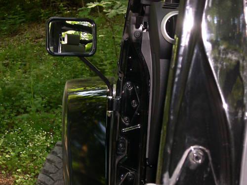 Jeep mirrors 2007/13 rectangular ss wrangler ridecraft 