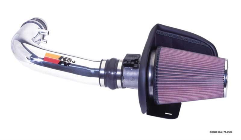 K&n filters 77-2514kp - performance intake kit; polished