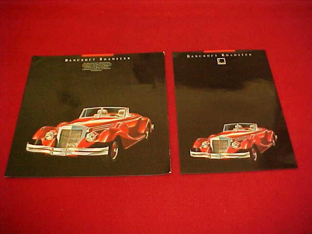 1990 1991 original bancroft roadster brochure dealer sales literature 90 91