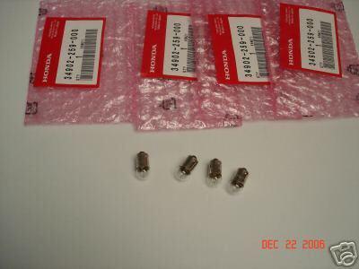 Honda ca72 ca77 cb175 cl175 cb350f cb360 cl350 cb400 cl450 cb450 dash bulbs oem