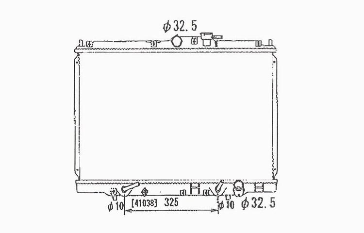 Replacement radiator 98-02 honda accord automatic transmission 2.3 l4 19010paaa5
