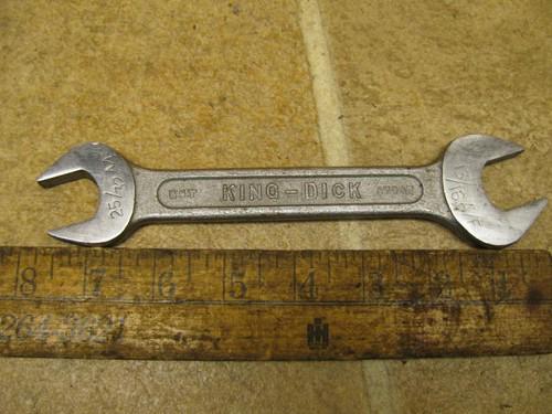 Vintage king dick a783t 25/32" 13/16" wrench british made spanner