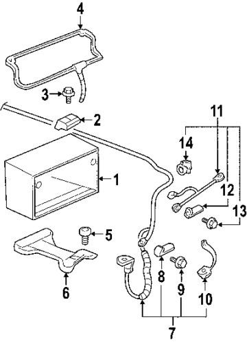 Buick 15861663 genuine oem factory original negative cable