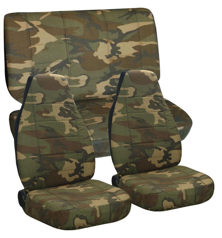 Camouflage car seat covers front and rear color # 31 jeep  wrangler 