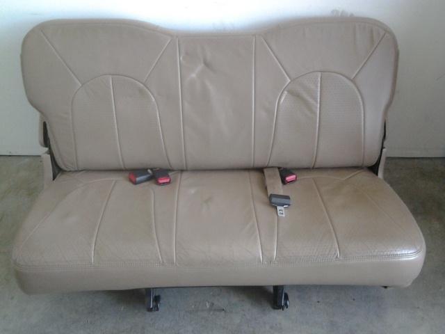 1997-02 factory oem ford expedition 3rd third row back rear seat  tan leather  