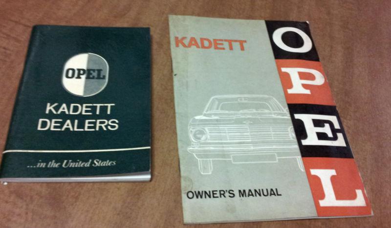 Lot of kadett opel owner's manual and kadett dealers book from 1967