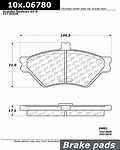 Centric parts 104.06780 brake pad set, front