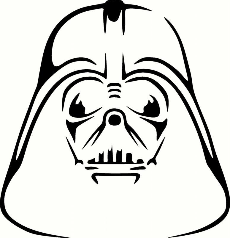 Darth vader home decor vinyl cut out decal, sticker in blk - 22" by 22"
