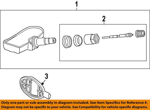 Land rover oem lr031713 tire pressure monitoring system (tpms) sensor