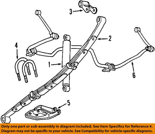 Dodge oem 52039315ab rear suspension-shackle