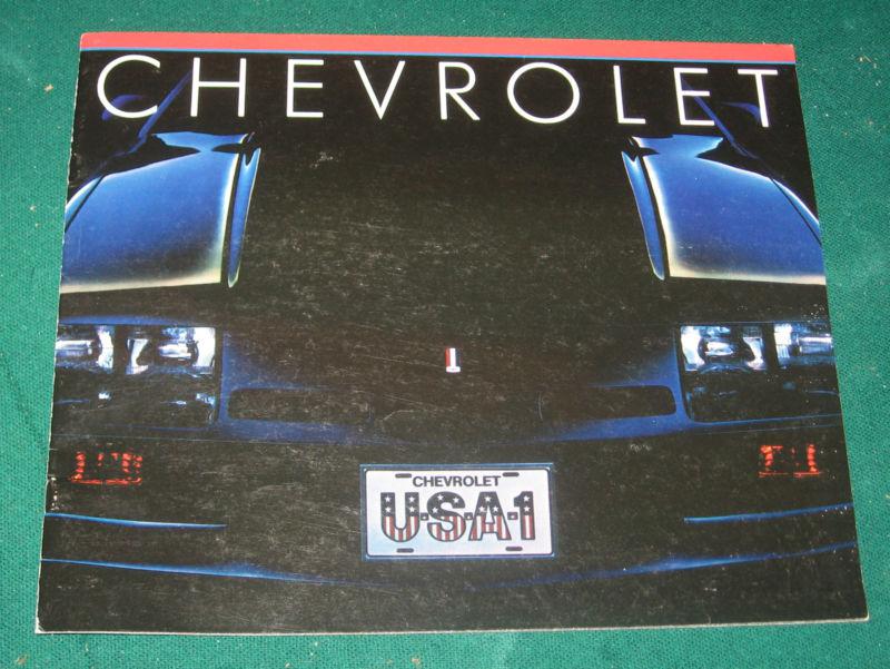 1983 chevy full-line cars brochure; camaro; monte carlo; caprice; celebrity; 20p