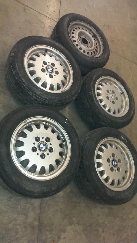 1992  90-94 bmw 325i set of tires & rims (tread is almost done)