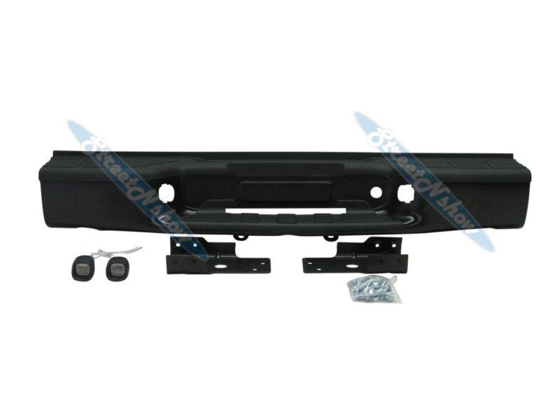 98-04 s10 blazer rear bumper center face bar gm1101107 bracket+step pad+lic lamp