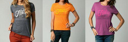 Fox racing womens ink crew neck t-shirt 2013