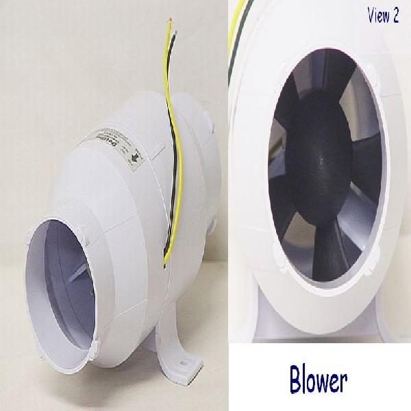 Detmar 3 inch boat bilge ac engine vent blower