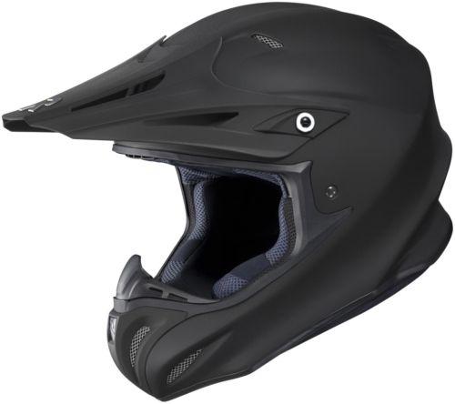 New hjc rpha-x offroad/motocross adult helmet, matte black/flat, med/md