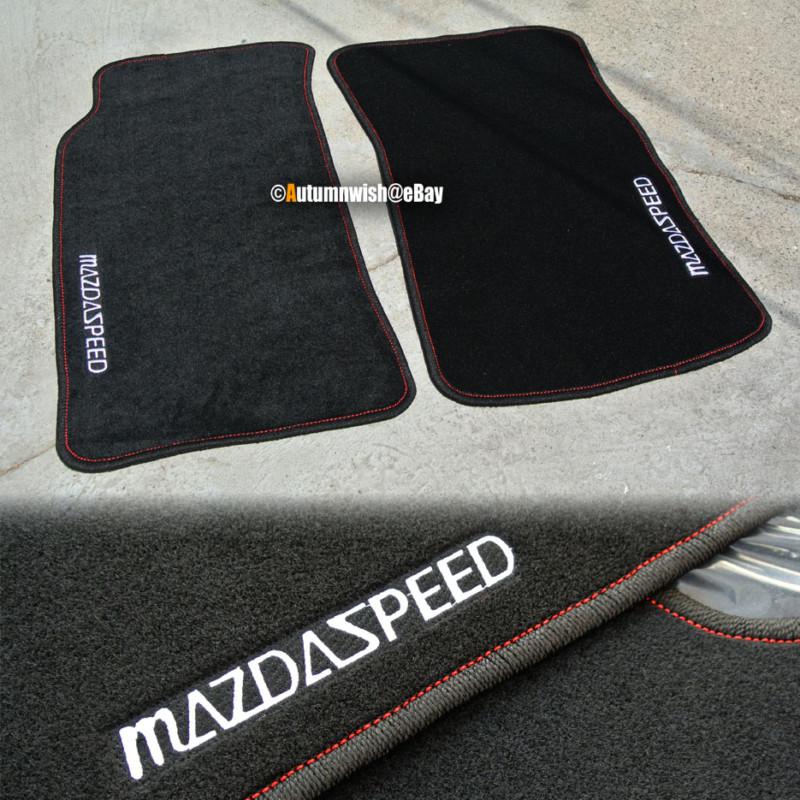 90 91 92 93 94 95 96 97 mazda miata speed floor mat carpet black w/ red trim