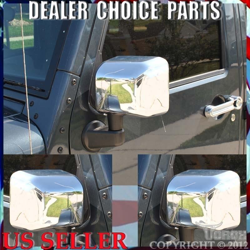 Jeep wrangler 2007-2012 full chrome mirror covers