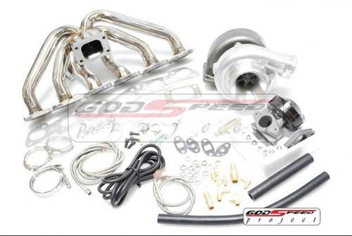 Skyline rb25 gts gtt r32 r33 t3 t67 top mount manifold turbo set up kit 500hp