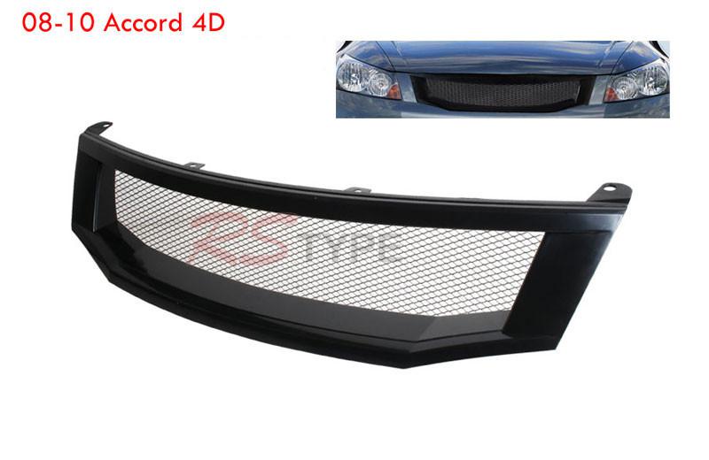 2008 2009 2010 honda accord 4dr abs front mesh grill black (honda )