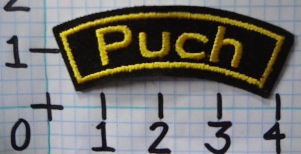 Vintage nos puch motorcycle patch from the 70's