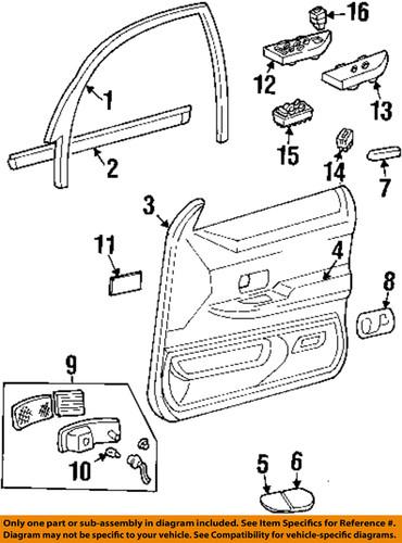 Ford oem xw7z14529aa front door-window switch