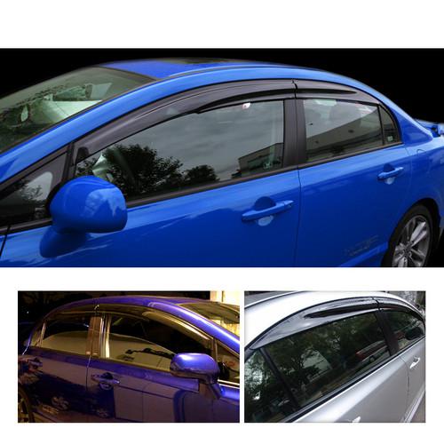 06 07 08 09 10 11 honda civic sedan mug style window shade visor 4 doors