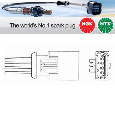 1x ngk ntk oxygen o2 lambda sensor  oza495-rv2 oza495rv2 (0044)