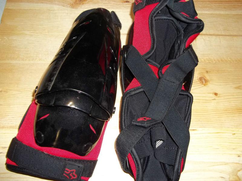 Fox racing elbow guards - black/red - size l/xl