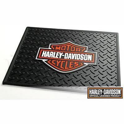 Plasticolor floor mats second seat area rubber harley-davidson logo pair