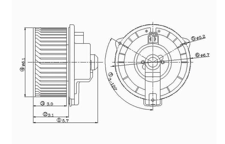 Replacement blower motor 98-03 99 00 01 02 1998-2003 toyota sienna 8710308020