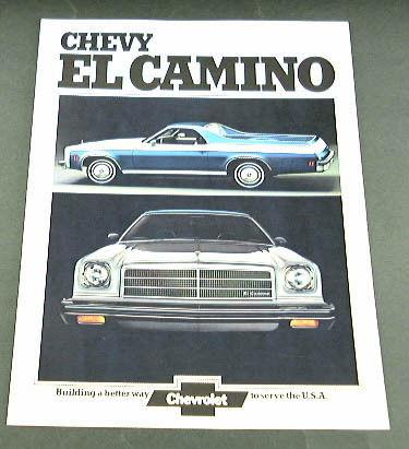 1974 74 chevrolet chevy el camino brochure classic ss 