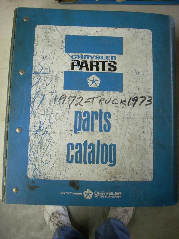 1972 1973 mopar dodge truck parts catalog book manual lt-med-hd model