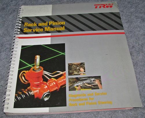 Trw rack & pinion service manual - diagnostic procedures, steering 1986, vg pb