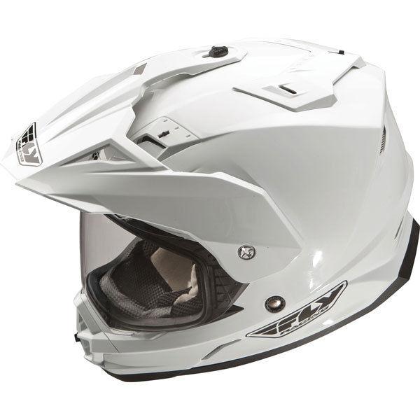 White xs fly racing trekker full face helmet