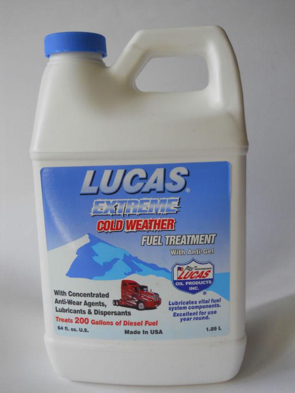 Lucas oil extreme cold weather treatment w/ anti-gel, diesel, 64 oz.