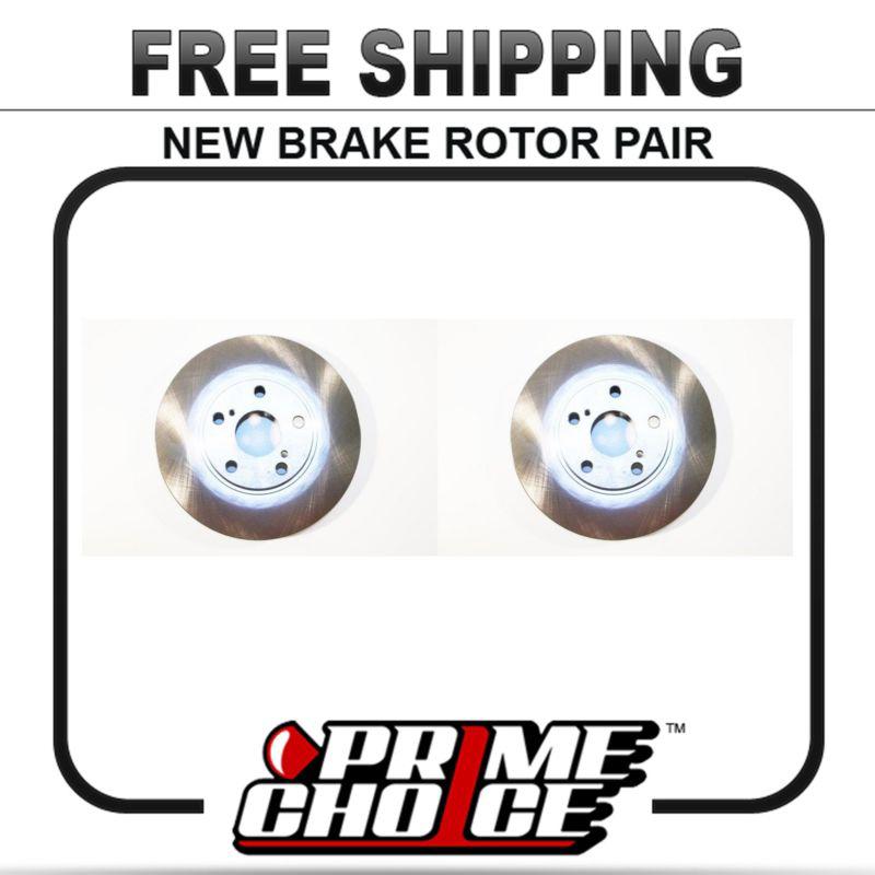 Pair of 2 premium front disc brake rotors new set kit for left and right side