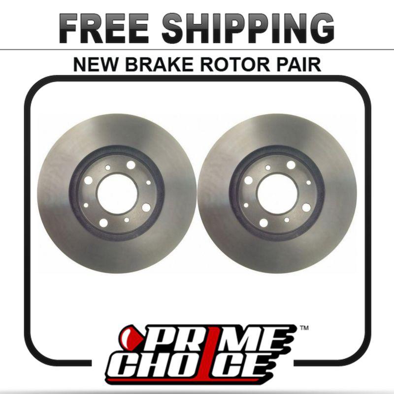 Pair of 2 premium front disc brake rotors new set kit for left and right side